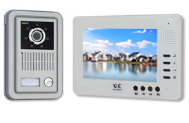 有线可视门铃对讲机7寸高清