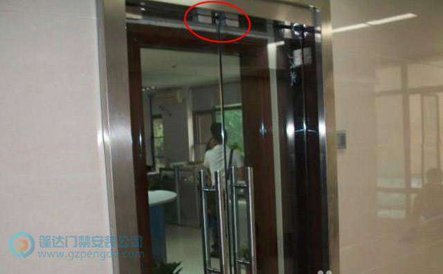 门禁无框玻璃门夹