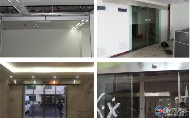 电动感应自动门安装案例