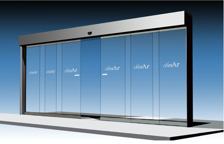 重叠自动门效果图