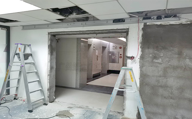 矢量自动感应门安装轨道01