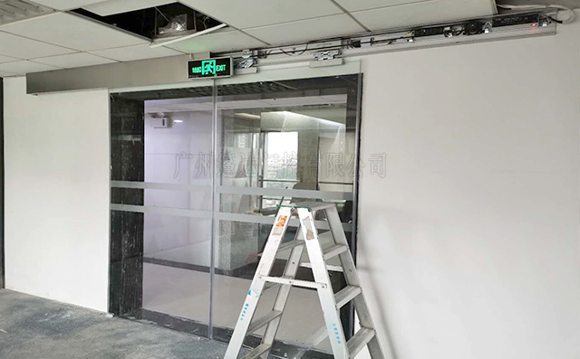 矢量自动感应门安装马达电机调试03