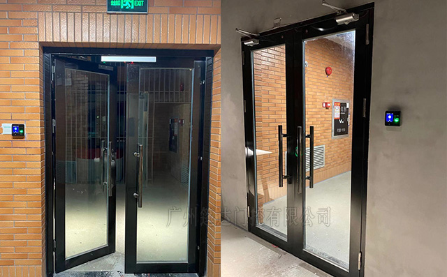 玻璃门进出双向指纹门禁系统安装