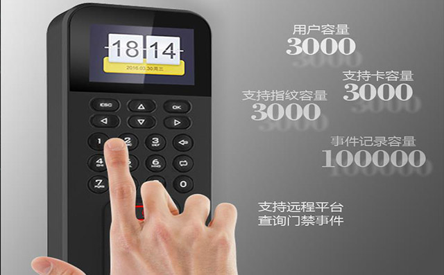 海康指纹门禁容量