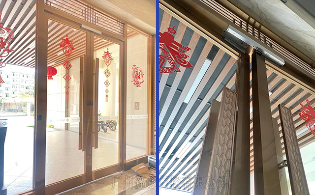 小区大门安装楼宇磁吸门禁锁